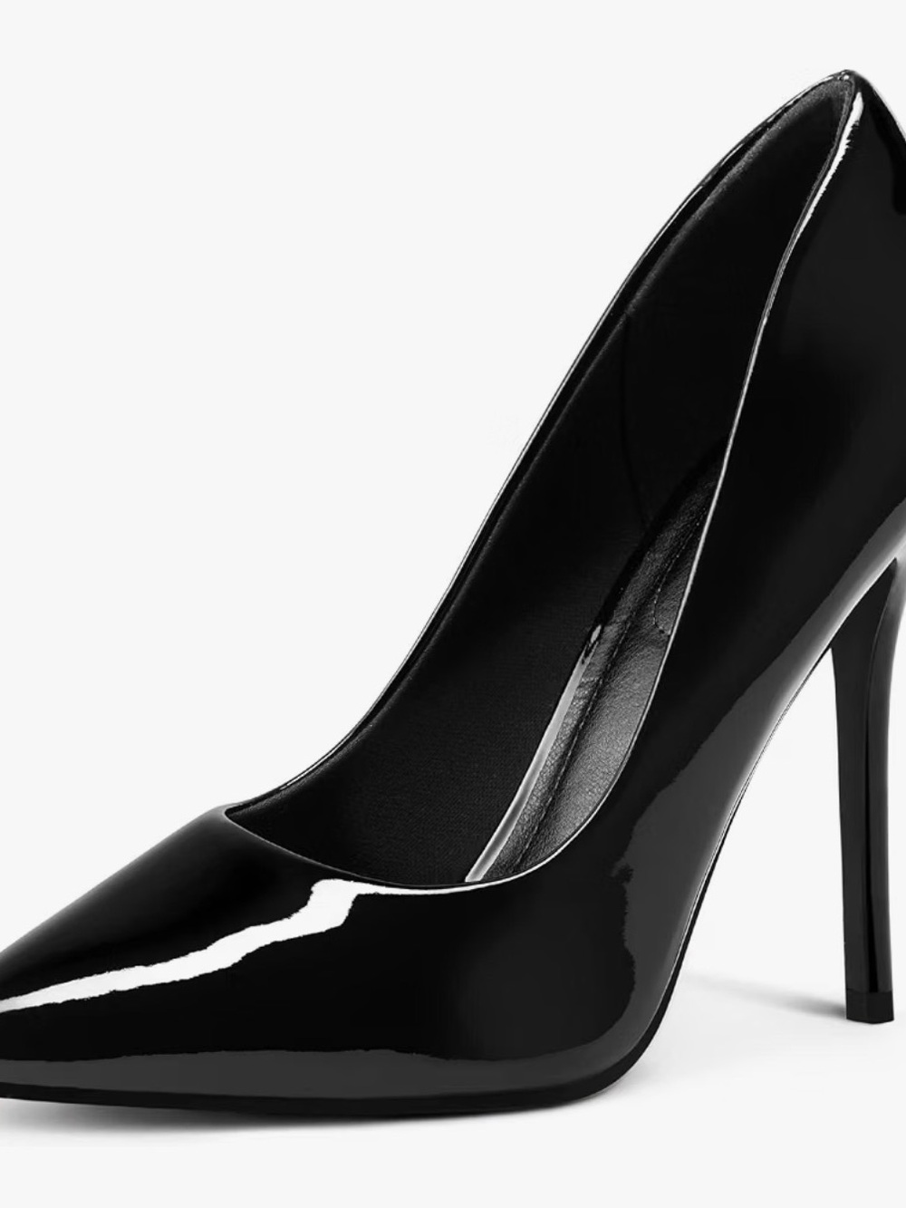Classic Black Patent Pointed-Toe Stiletto Pump